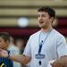 Former University of Michigan player Zack Novak leads a a youth basketball camp at Dexter High School on Tuesday, July 9. Daniel Brenner I AnnArbor.com